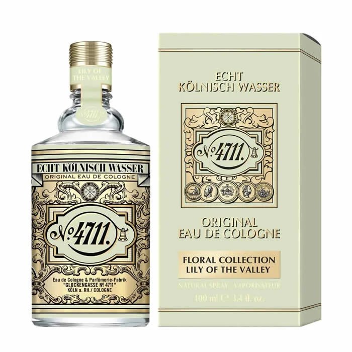 4711 Lily of the Valley Eau de Cologne Spray 100ml Fresh Floral Perfume for Women - Afanaya