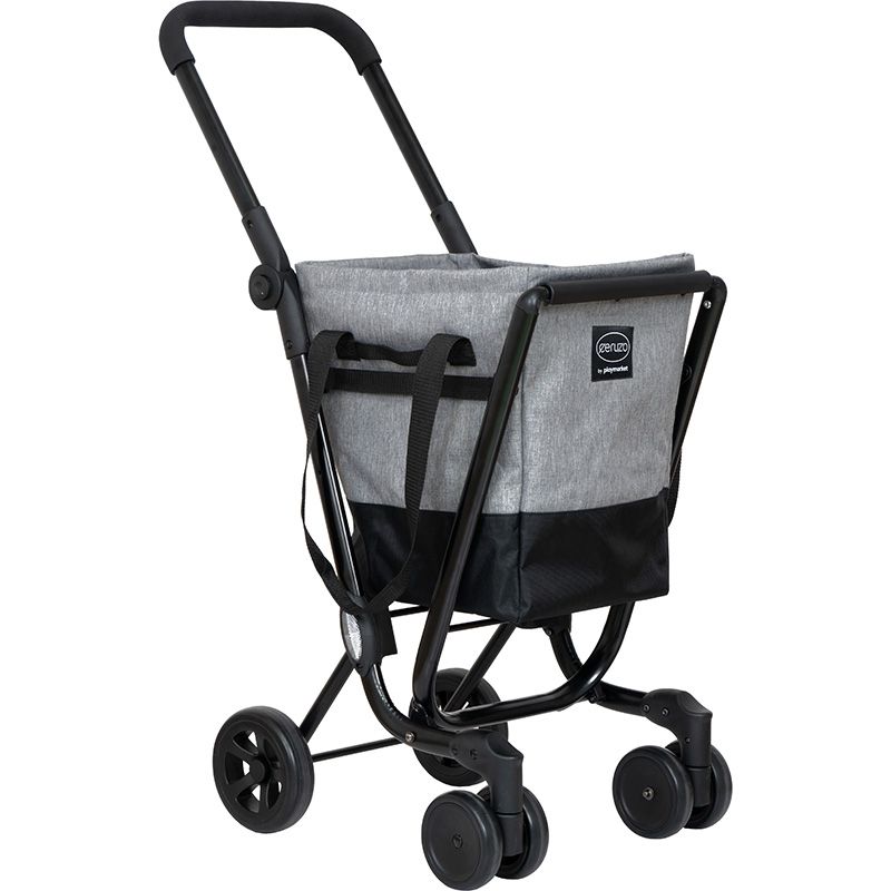 Ceruzo By Playmarket Easy Go Boodschappentrolley - Zwart-Grijs