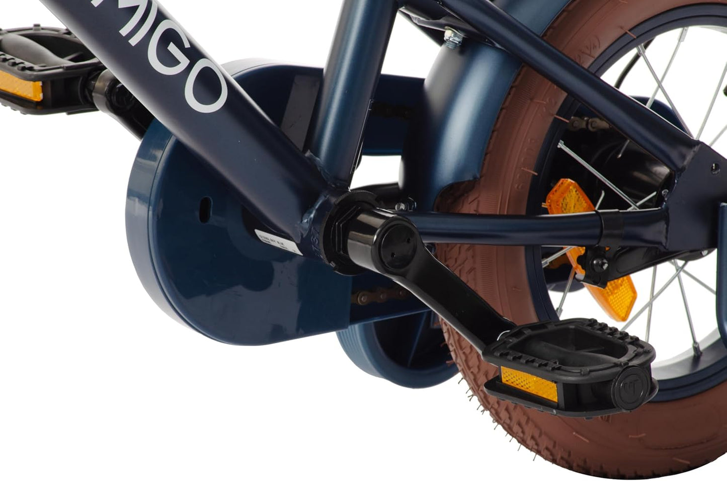 AMIGO 2Cool Boys Kids Bike 12" with Coaster Brake and V-Brake From 3 to 5 Years - Blue