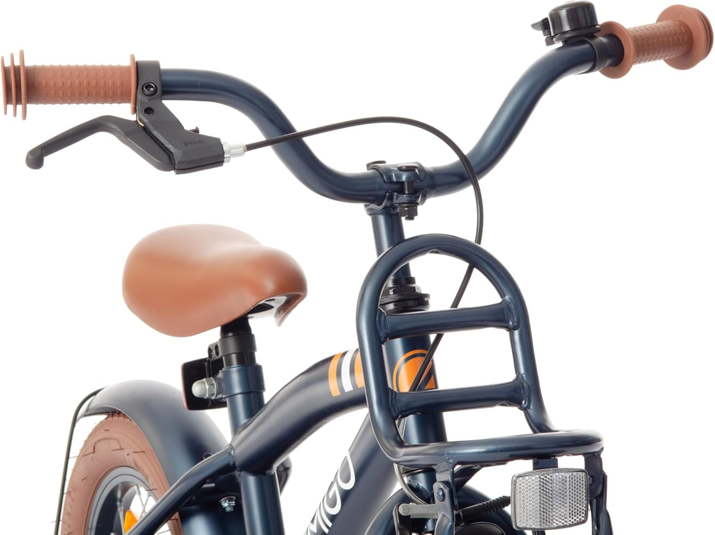 AMIGO 2Cool Boys Kids Bike 12" with Coaster Brake and V-Brake From 3 to 5 Years - Blue