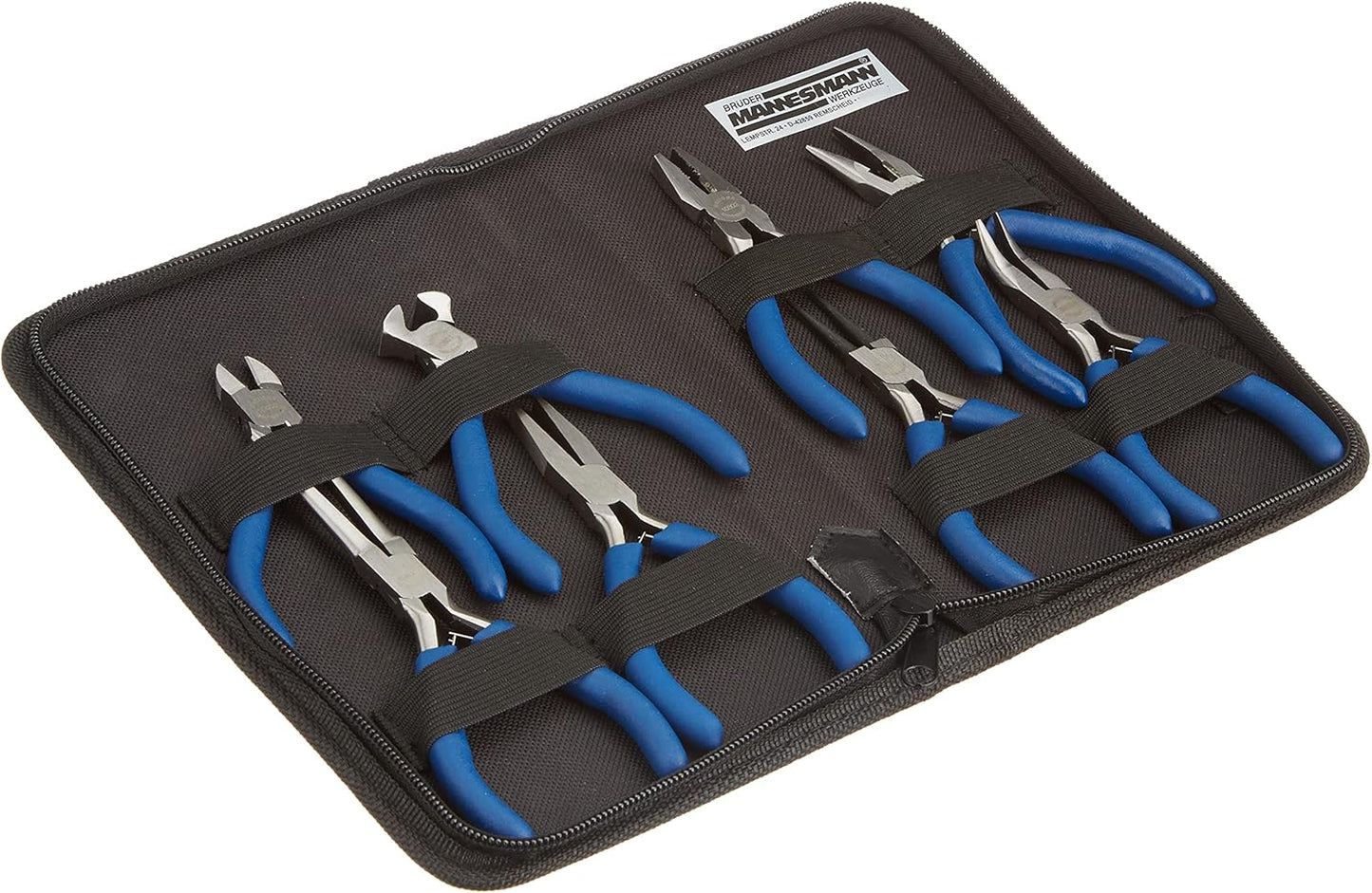 Mannesmann 10808 8 Piece Set of Electroplated Clamps Mini Pliers