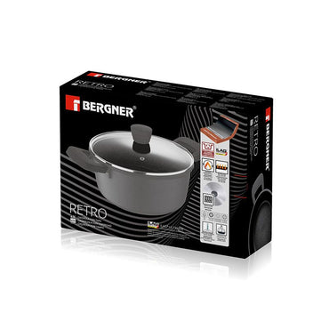 Bergner Cooking Pot Retro Induction D24 X H11.5 Cm - 4.5 Liter - Afanaya