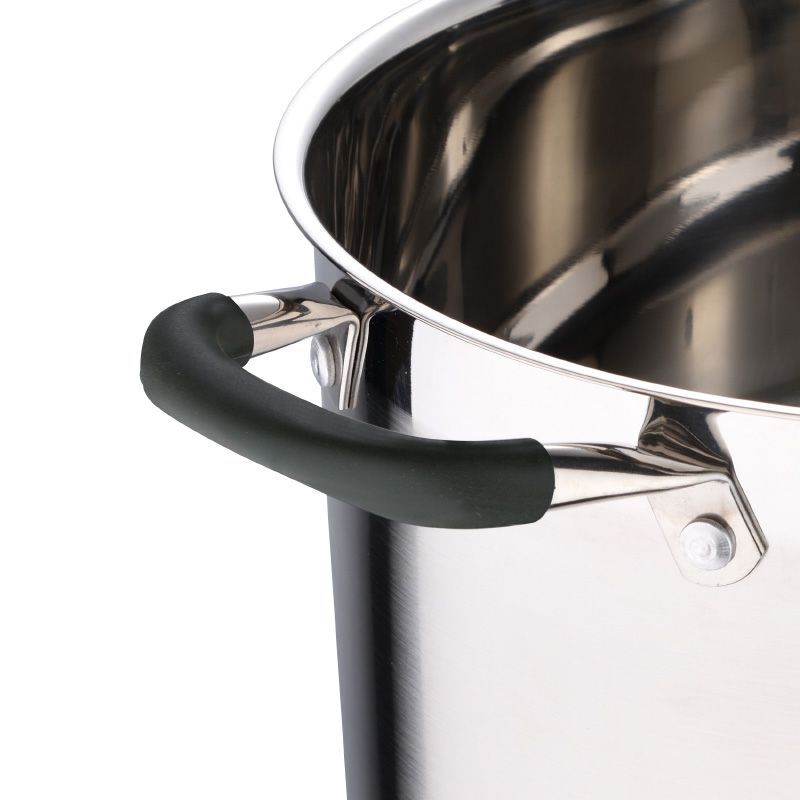 Bergner Midnight Rvs Soeppan Met Deksel - Inductie - 28Cm - 9.5L - Afanaya