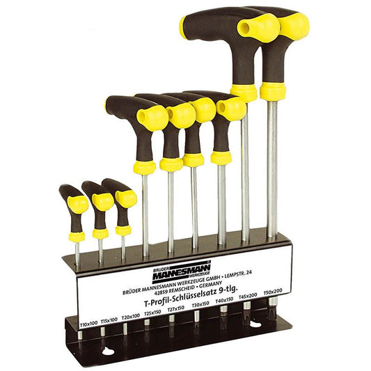 Brüder Mannesmann Torx T - Grip Set – Standard Precision Screwdriver Set for DIY - Afanaya