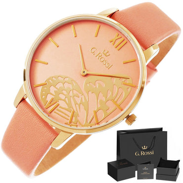 G. Rossi 12177A5 - 5E2 Women’s Watch Elegant Rose Gold Stainless Steel with Original Box - Afanaya