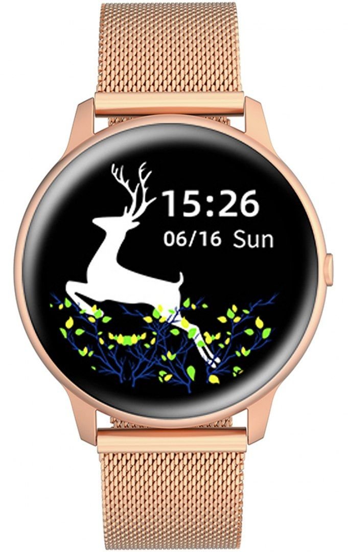 G. Rossi Women’s Smartwatch SW015 - 4 Rose Gold Fitness Tracker Heart Rate & Notifications - Afanaya