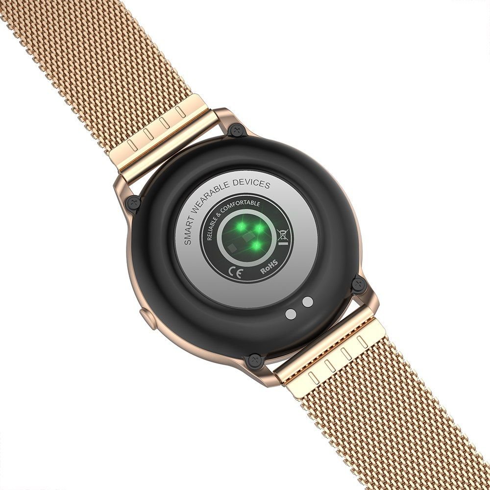 G. Rossi Women’s Smartwatch SW015 - 4 Rose Gold Fitness Tracker Heart Rate & Notifications - Afanaya