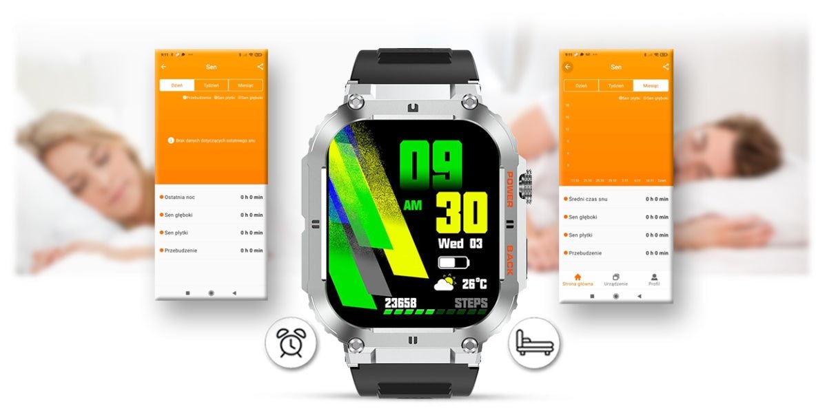 Gravity GT6 - 5 Smartwatch 1.32" HD Display Fitness Tracker with Heart Rate Sleep Monitor - Afanaya