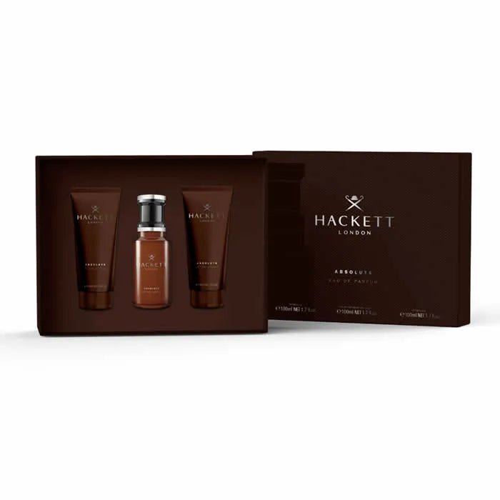 Hackett Absolute Eau De Parfum Vaporisateur 100ml Coffret 3 Produits - Afanaya