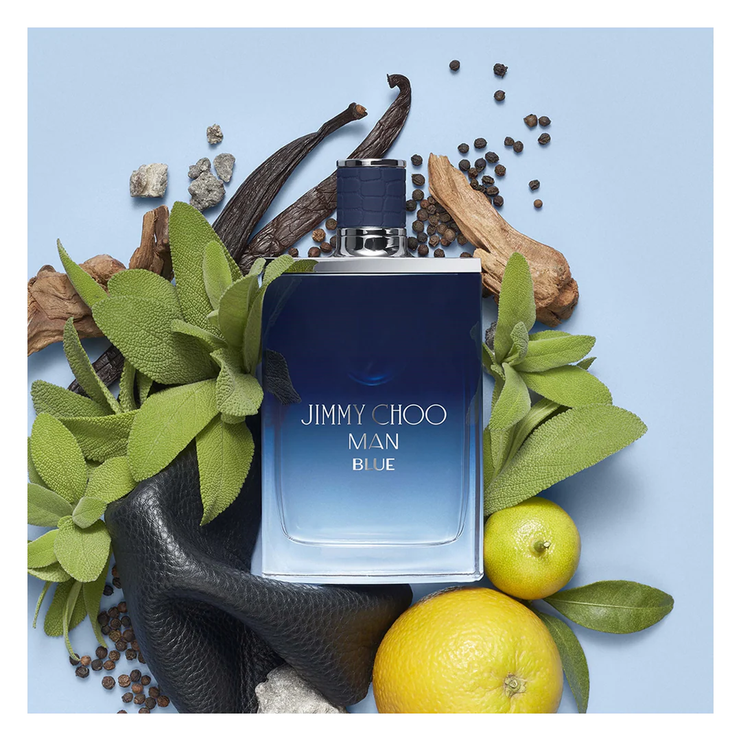 Eau de toilette Jimmy Choo Man Blue 100 ml – Eau de Cologne boisée-aromatique dynamique pour homme