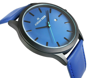 Jordan Kerr L1026 - 3 Men’s Watch – Quartz with Blue Dial - Afanaya