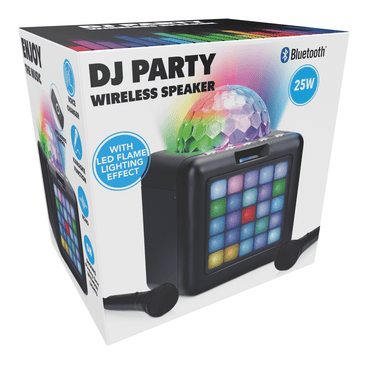 Karaoke Party Speaker Bt 10W 25 Leds Usb - Afanaya