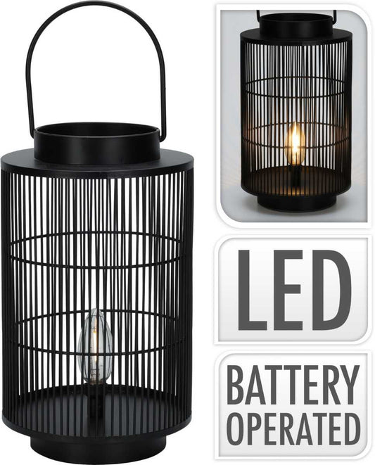 Lantaarn 30 Cm - Led - Metaal - Afanaya