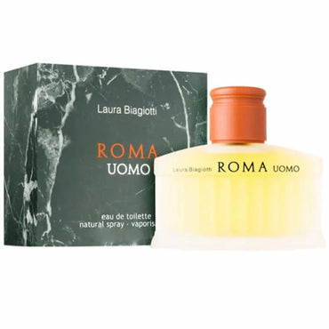 Laura Biagiotti Roma Uomo Eau de Toilette Spray for Men – 200ml Vaporisateur - Afanaya