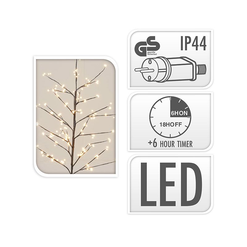 Lichtboom 120Cm - 240Led - Met Timer - Afanaya