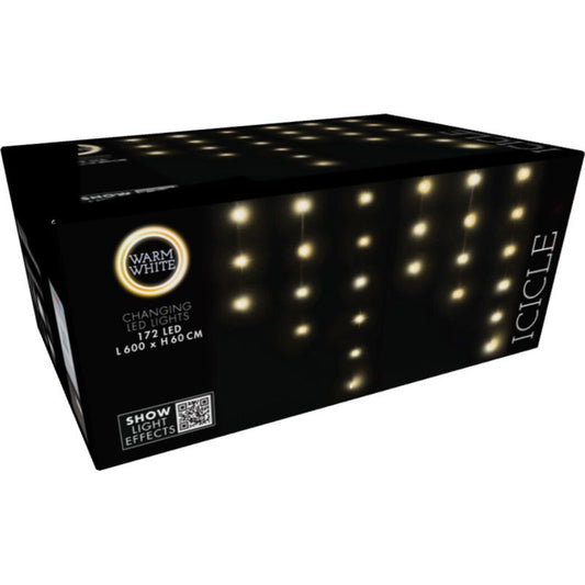 Lichtgordijn Ijspegel - 600 Cm - Met Afstandsbediening - Extra Lichteffecten - Afanaya