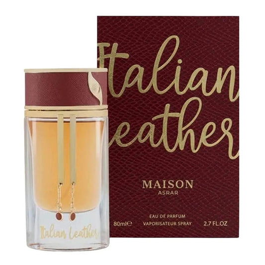 Maison Asrar Italian Leather Eau De Parfum 80ml Spray - Afanaya