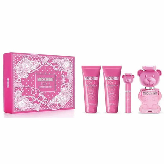 Moschino Toy 2 Bubblegum Eau de Toilette Spray 100ml Coffret 4 Produits - Afanaya