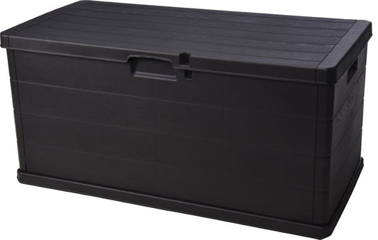 Outdoor Safe with 340L Capacity Wood Effect Large Storage Space - 118X59X57 - Afanaya