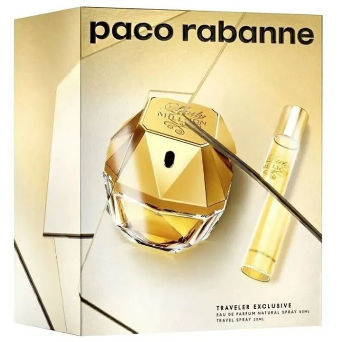 Paco Rabanne Lady Million Eau De Parfum Vaporisateur 80ml Coffret 2 Produits - Afanaya