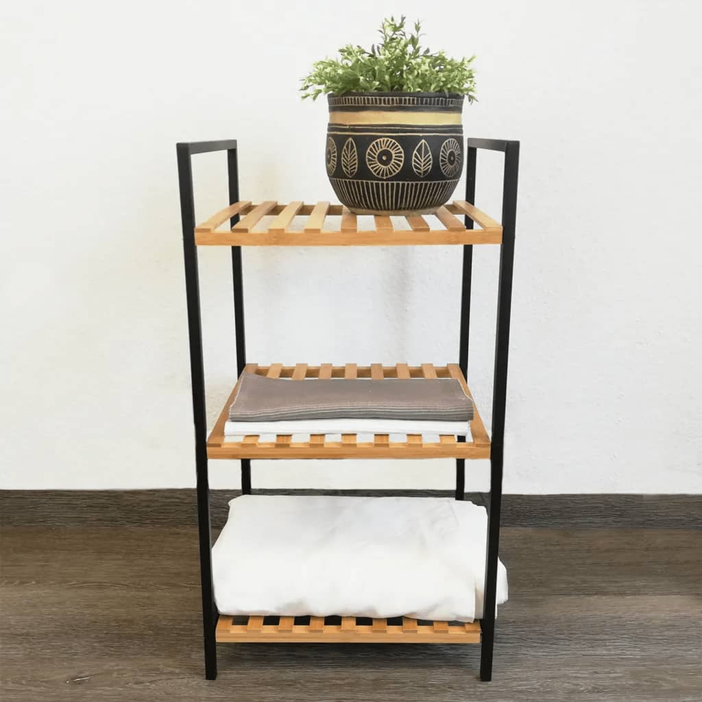 Bathroom Towel Rack 3-Tier Storage Shelf – 38 x 32 x 70 cm Space-Saving Organizer