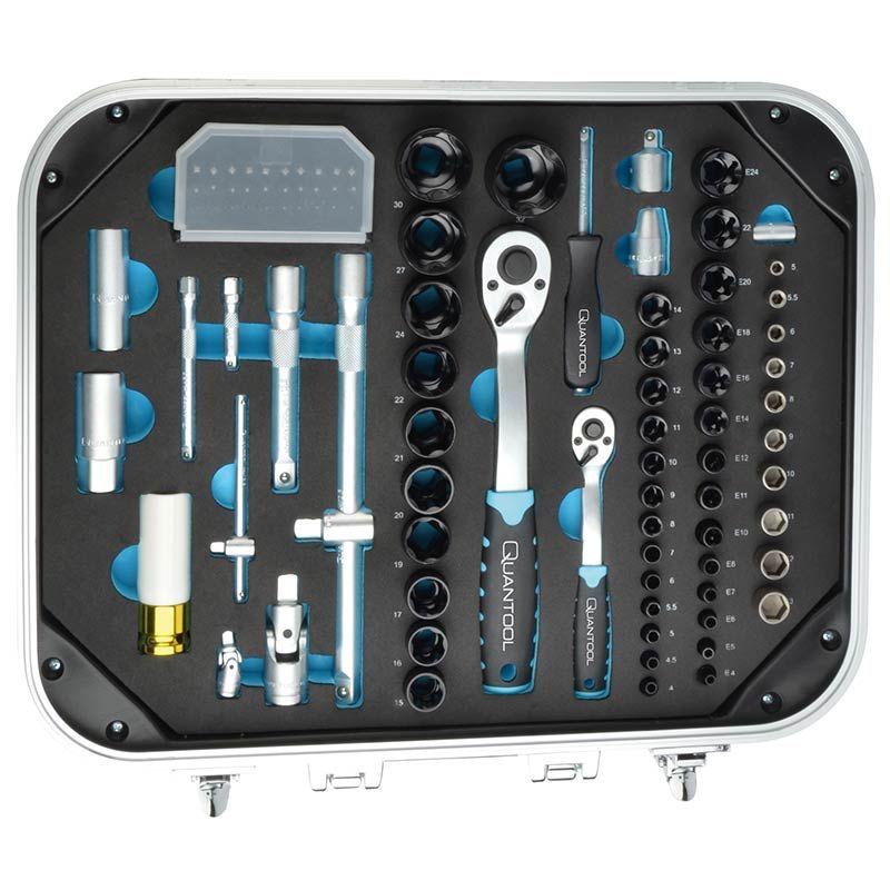 Quantool Tool Set 233 Pieces CrV Steel Complete Hand Tool Kit for Home & Workshop - Afanaya