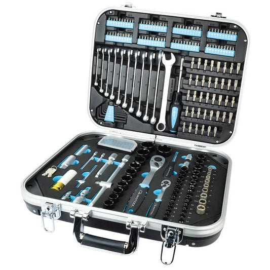 Quantool Tool Set 233 Pieces CrV Steel Complete Hand Tool Kit for Home & Workshop - Afanaya