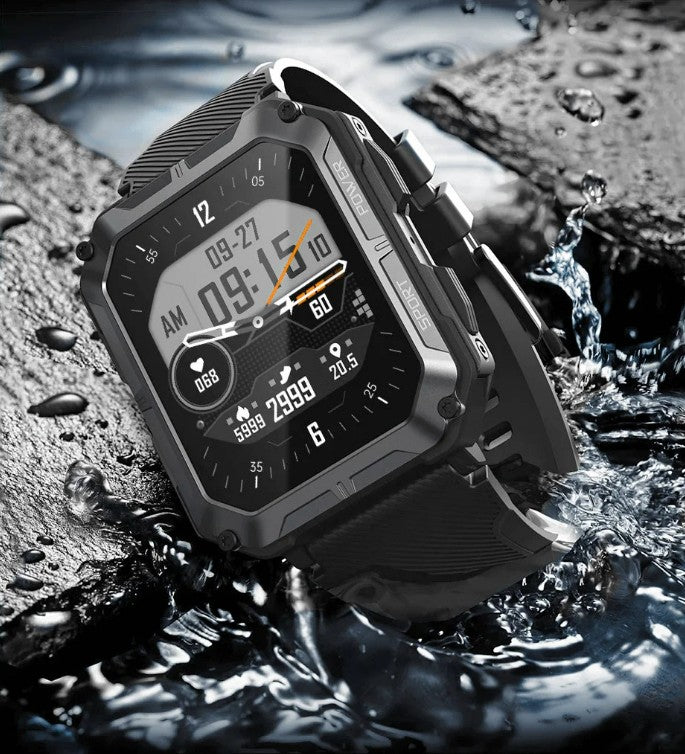Rubicon RNCF27 Multi-Sport Men’s Smartwatch – Black/Orange
