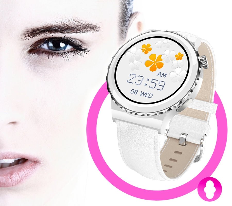 Rubicon RNCE92 Pro Women’s Smartwatch – White with 2 Straps (SMARUB171) - Afanaya