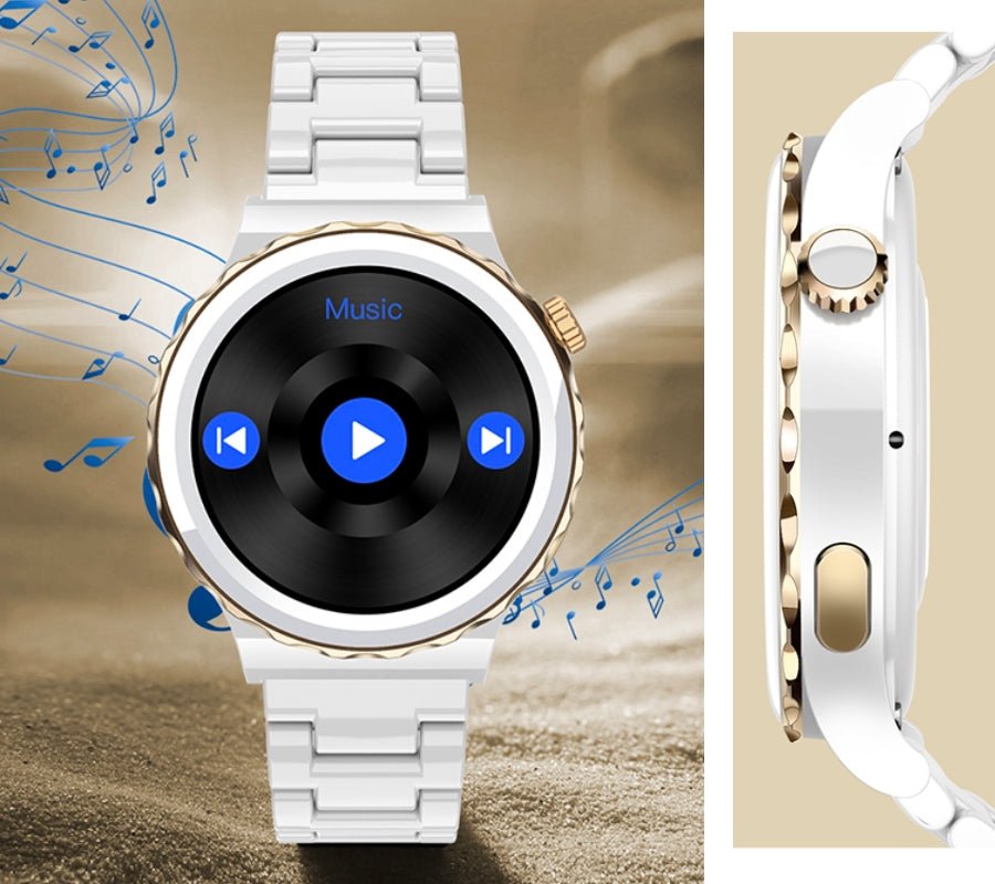 Rubicon RNCE92 Pro Women’s Smartwatch – White with 2 Straps (SMARUB171) - Afanaya