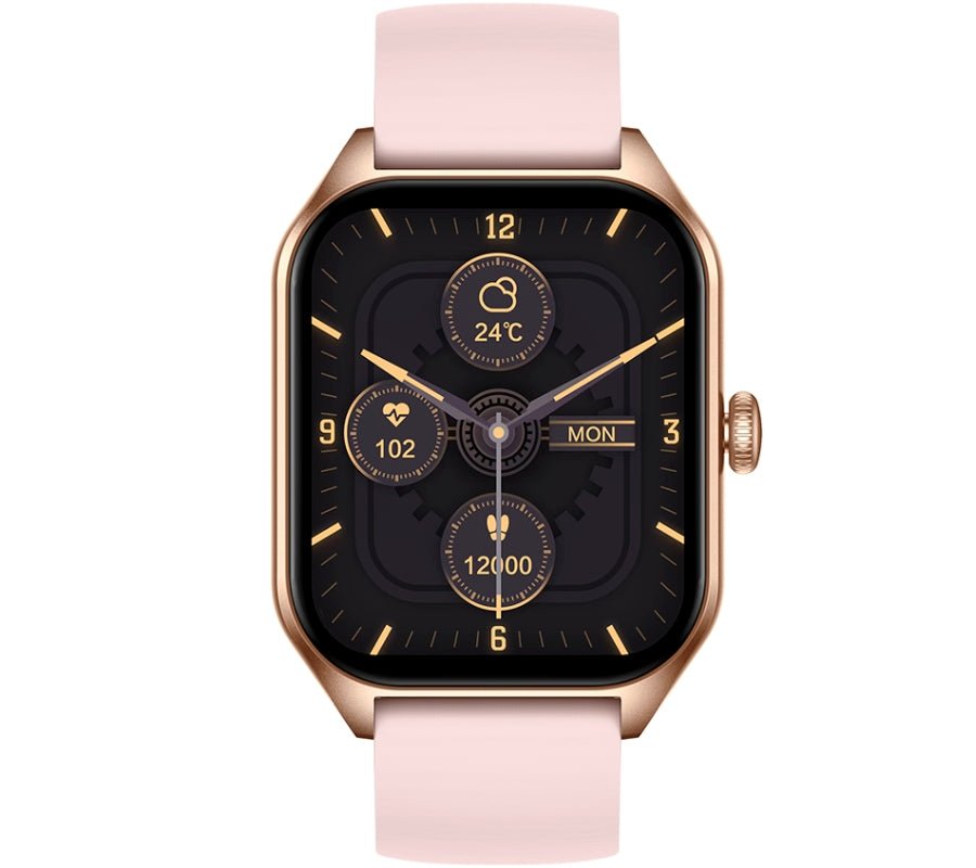 Rubicon RNCF03 - 5 Women’s Smartwatch Rose Gold Bracelet + Extra Strap - Afanaya