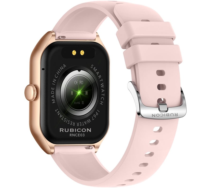 Rubicon RNCF03 - 5 Women’s Smartwatch Rose Gold Bracelet + Extra Strap - Afanaya