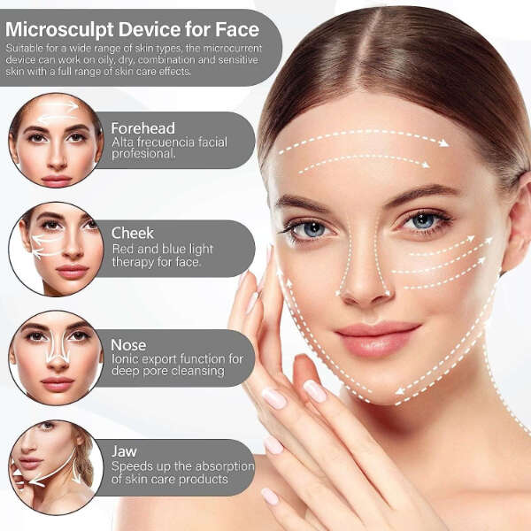 Skin Massager Anti Wrinkle Facial Device Smart Lift Device for Facial Massage Skin Firming - Afanaya
