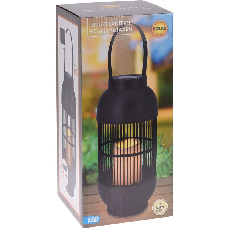 Solar Lantern 33 cm Outdoor LED Garden Light Waterproof Decorative Hanging Lamp - Afanaya