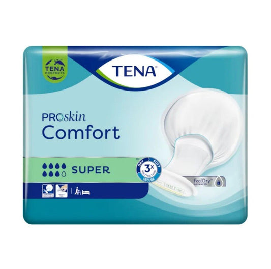 TENA Comfort Super – Pack of 36 Absorbent Protective Pads ProSkin Incontinence Protection - Afanaya