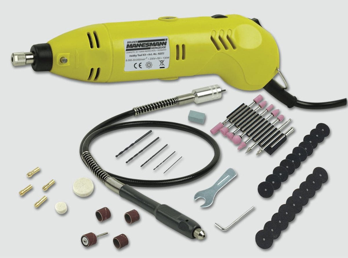 Brüder Mannesmann Hobby Tool Set – 80 Piece DIY Hand Tools Kit in Carry Case