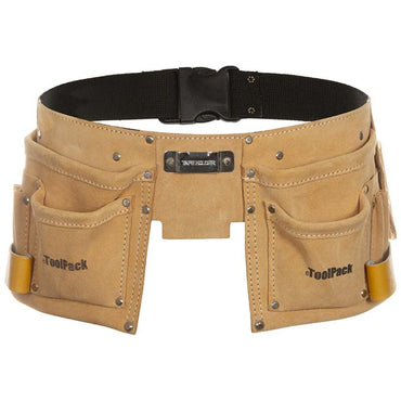 ToolPack Tool Belt with 2 Holders – Heavy Duty Work Belt for Tools & Accessories - Afanaya