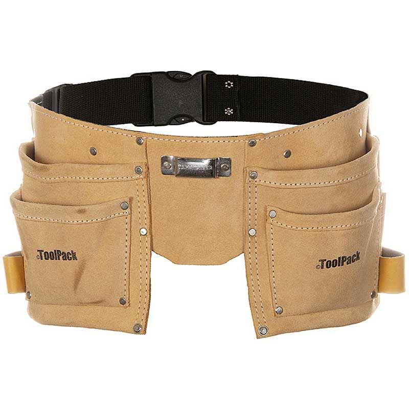 ToolPack Tool Holder with 2 Holsters – Heavy Duty Tool Pouch for Work & Construction - Afanaya