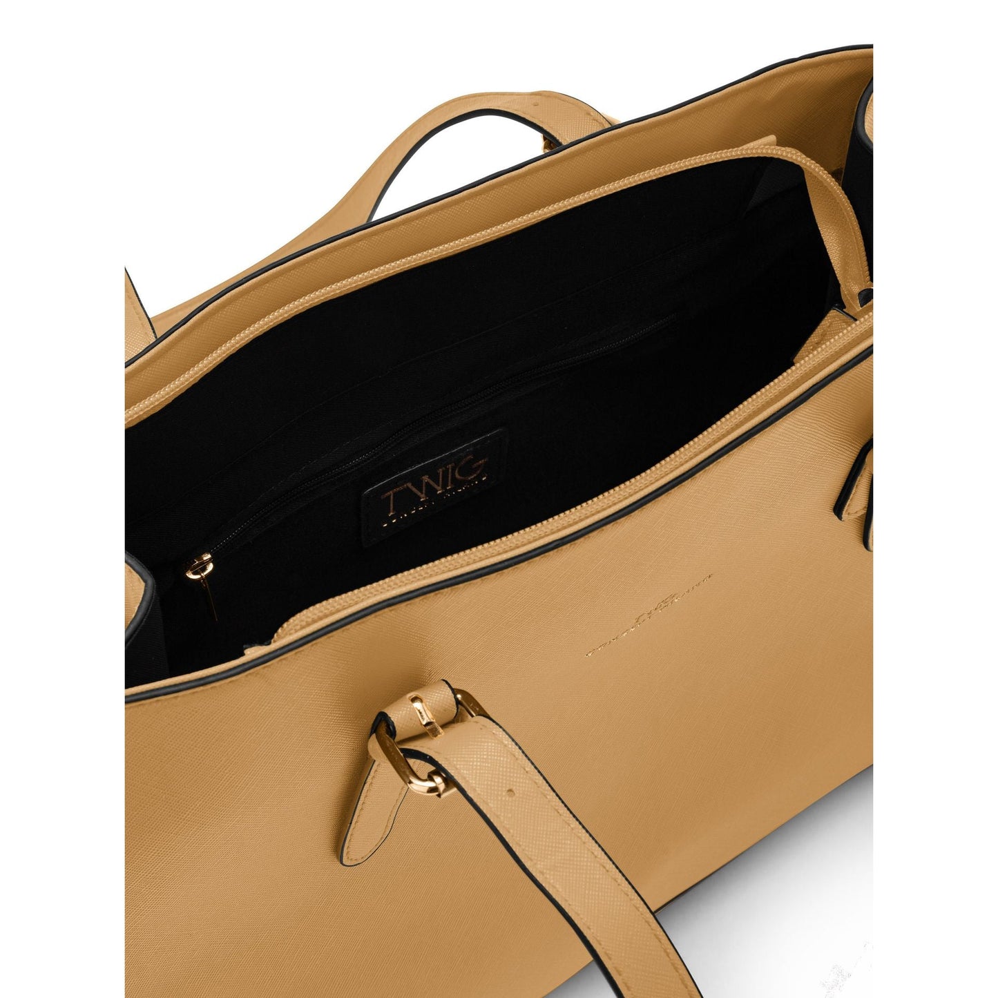 Twig Shelley SHY02 Women’s Shoulder Bag Elegant Brown Faux Leather Handbag - Afanaya