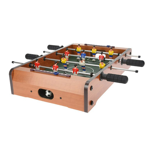 Wooden Table Football Game Compact Foosball Table 50 x 31 x 9 cm – Mini Soccer Table - Afanaya