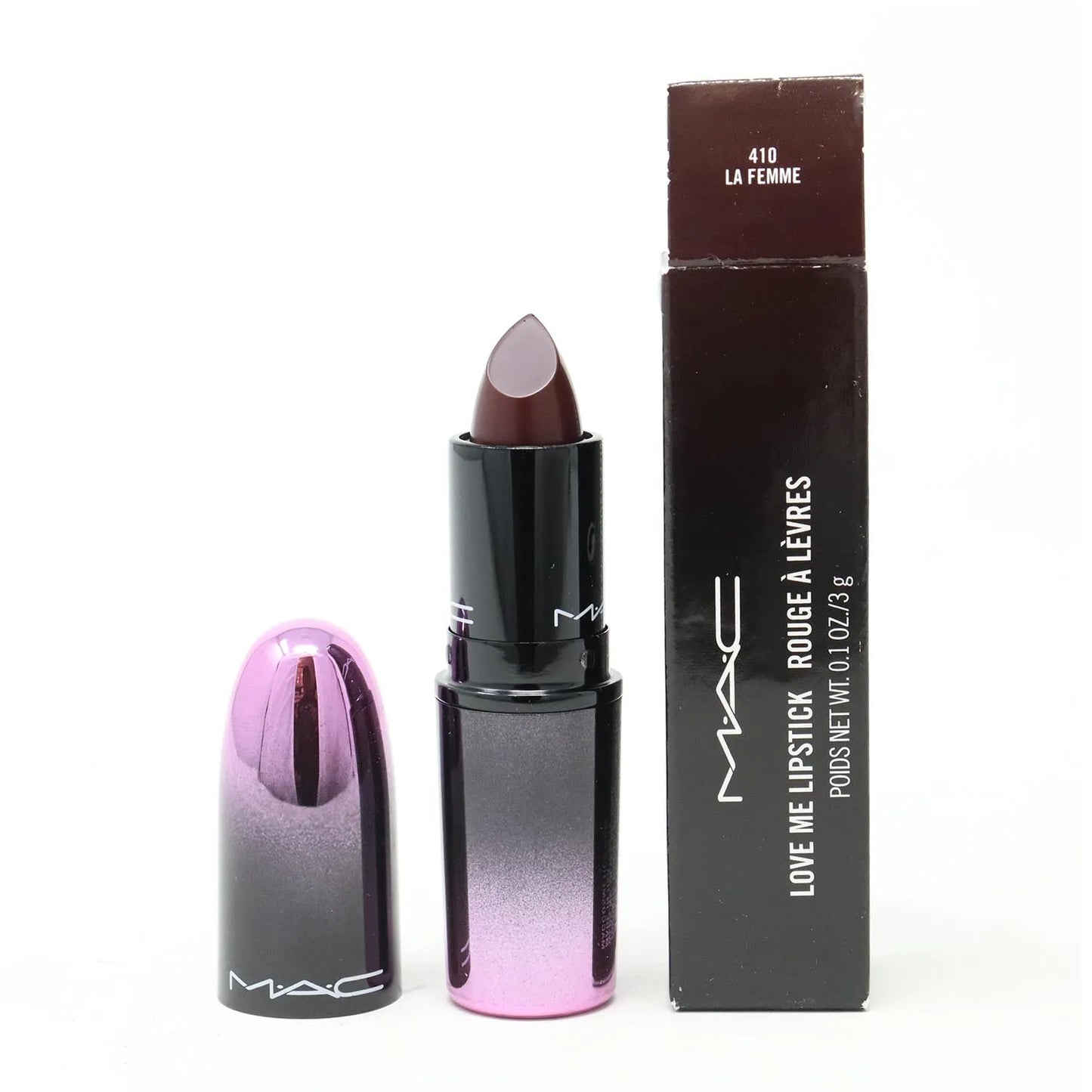 MAC Love Me Lipstick 410 La Femme – Hydrating Lip Color 1un