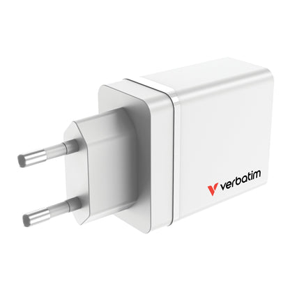 Verbatim Usb Wall Charger 30W 1Xusb-C Pd 3Xusb-A Weiß    49701