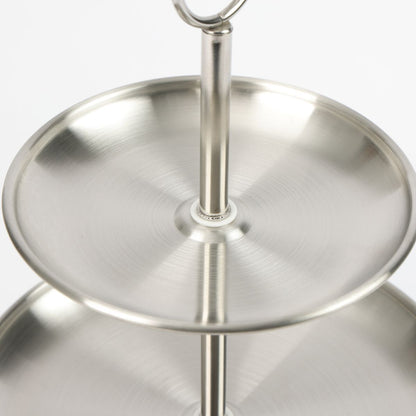 3 Level Shelf Stainless Steel Serving Dish Grand Standard Snacks and Pastries - Afanaya