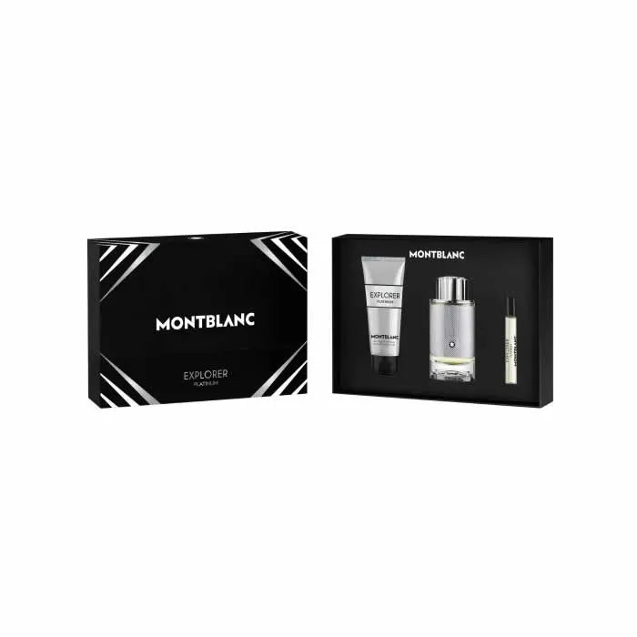 Montblanc Explorer Platinum Eau de Parfum 100ml Gift Set Luxury Men’s Fragrance 3 Pieces - Afanaya