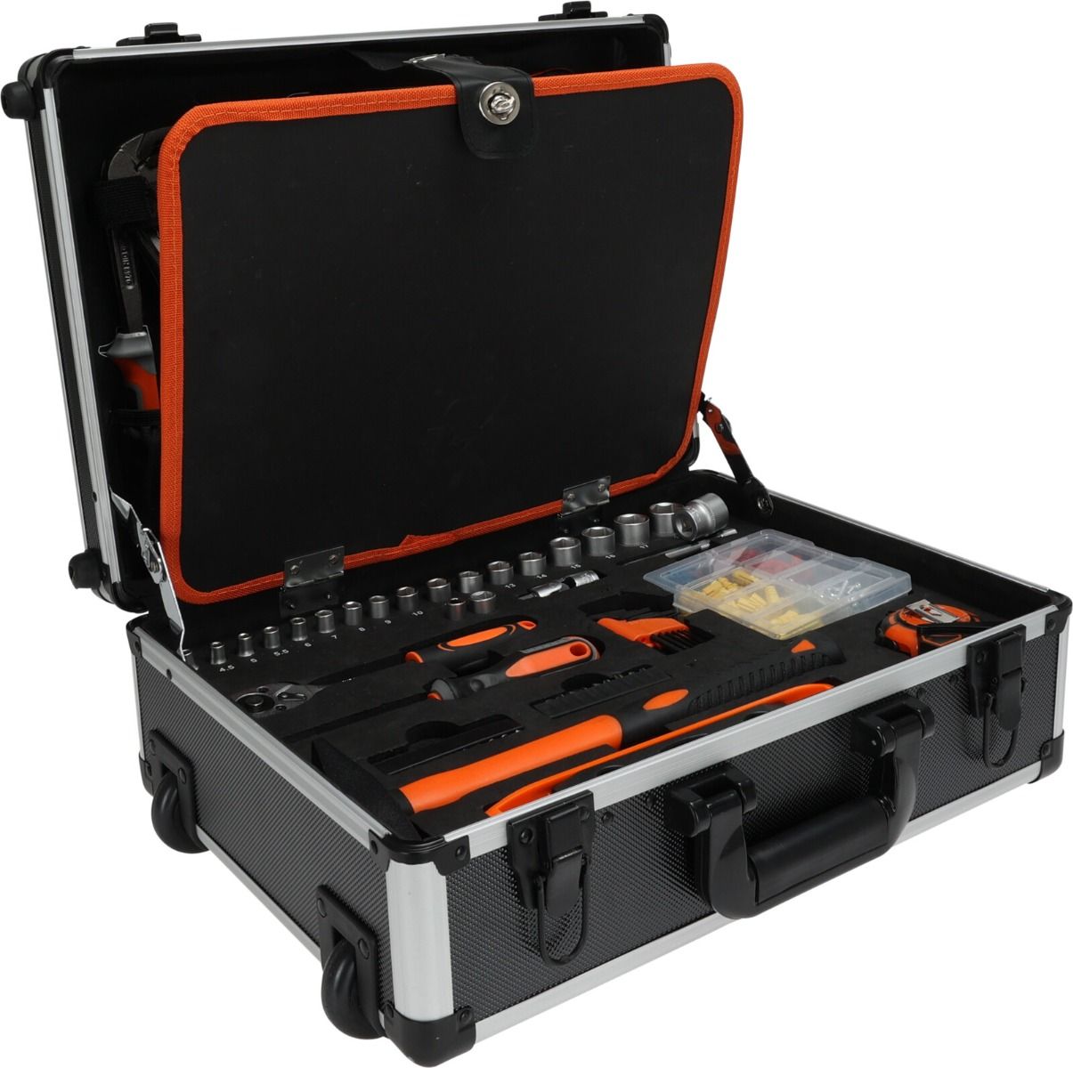Fx Tools  88-Delige Gereedschapskoffer - Trolley - De Meeste Gebruikte Handgereedschappen In 1 Set