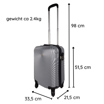 Ceruzo Handbagage Koffer - 51.5 Cm - Grijs