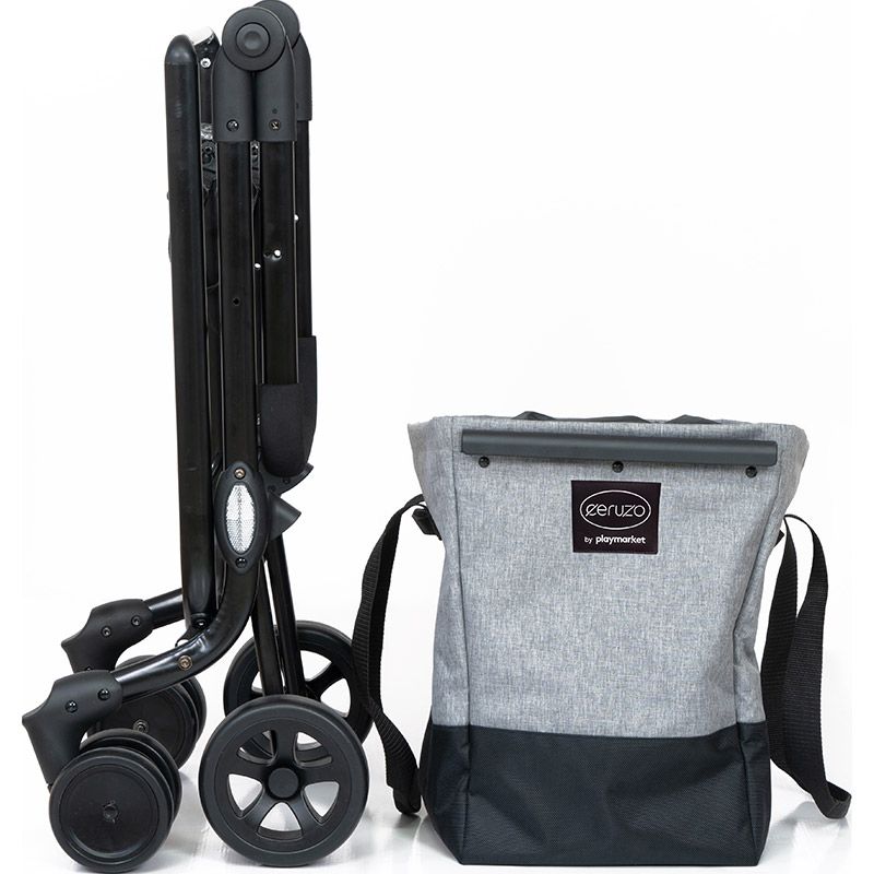 Ceruzo By Playmarket Easy Go Boodschappentrolley  - Zwart-Groen