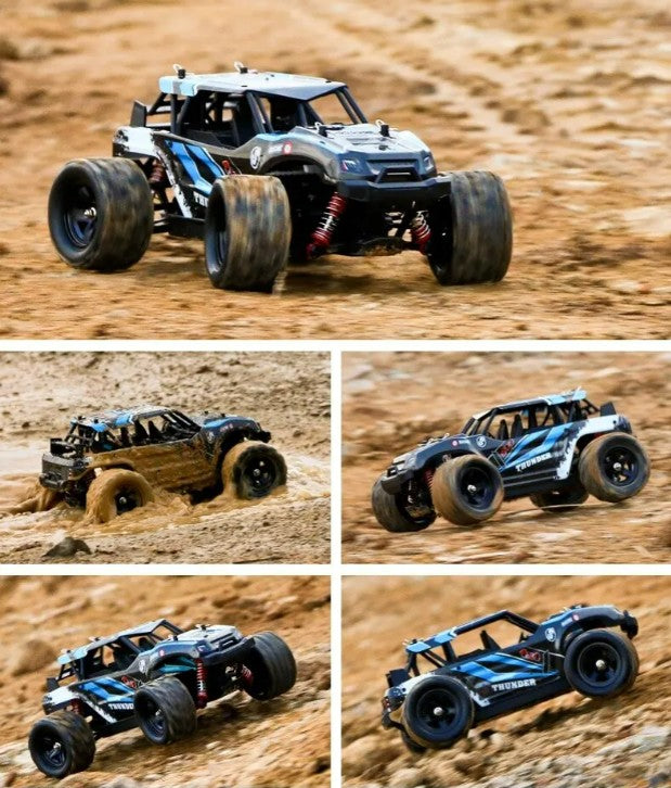 Remote Control 2.4GHz Buggy RC Fast Off-Road 36km/h with Lights 1:18 4WD