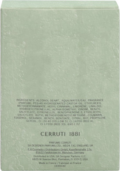 Cerruti 1881 Eau De Toilette 100ml for Men
