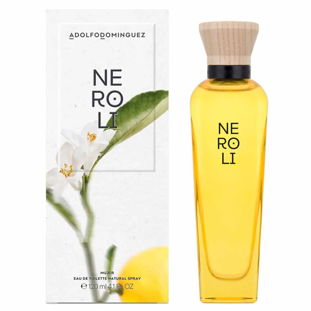 "Adolfo Dominguez Neroli Woman Eau de Toilette Spray 120ml Fresh Citrus Floral Perfume for Women